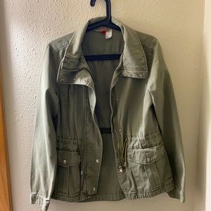 Light olive green utility jacket